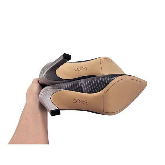 Franck Sarto leather ombree heels with ankle strap - Picture 8 of 14